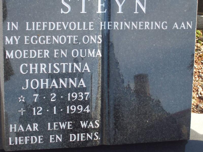 STEYN Christina Johanna 1937-1994