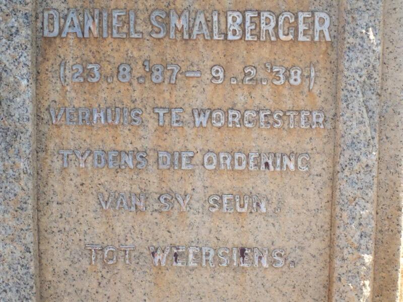 SMALBERGER Daniel 1887-1938