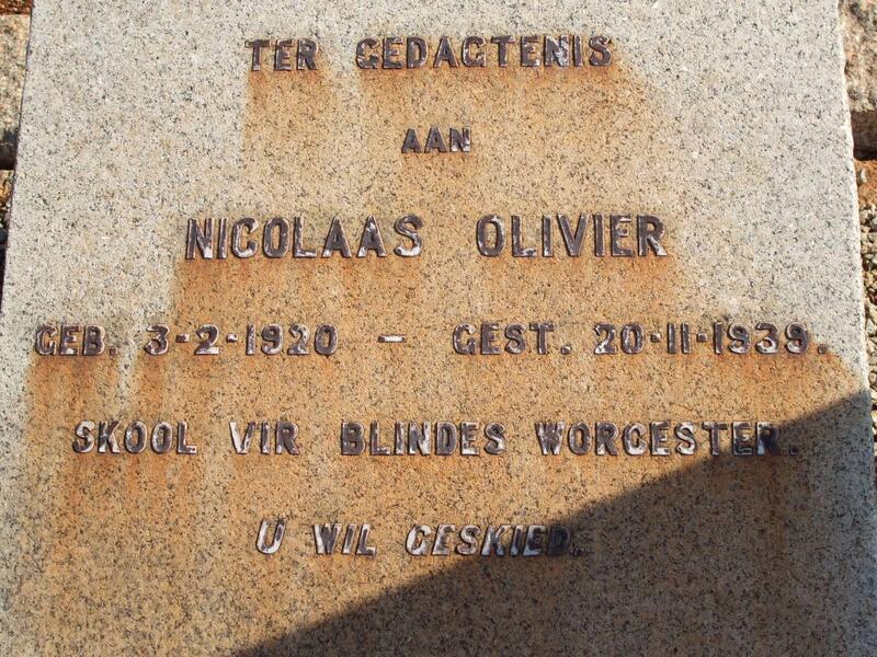 OLIVIER Nicolaas 1920-1939