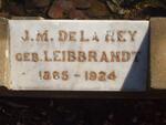 REY J.M., de la nee LEIBRANDT 1885-1924