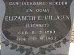 VILJOEN Elizabeth E. 1883-1967