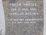PREISS Freda 1897-1918