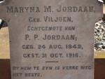 JORDAAN Maryna M. nee VILJOEN 1842-1916