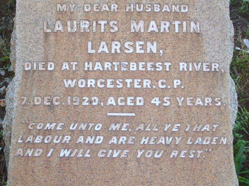 LARSEN Laurits Martin -1920