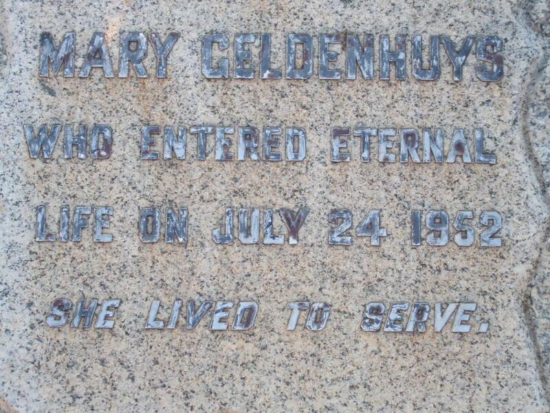 GELDENHUYS Mary -1952
