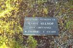 ALLSOP Marie nee GREENING 1915-1995