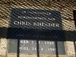 RHEEDER Chris 1933-1997