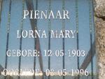 PIENAAR Lorna Mary 1903-1996