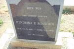 ROSSOUW Hendrina P. 1882-1958