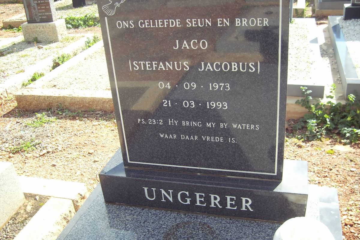 UNGERER Stefanus Jacobus 1973-1993
