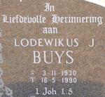 BUYS Lodewikus J. 1930-1990
