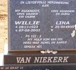NIEKERK Willie, van 1923-2002 & Lina 1935-