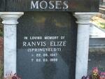 MOSES Ranvis Elize nee SPRINGVELDT 1947-1998
