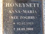 HONEYSETT Anna-Maria nee ZOGHBY 1919-2000