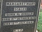 SCALES Margaret Mary nee McDONALD 1878-1944