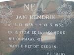 NELL Jan Hendrik 1968-1982