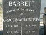 BARRETT Vincent 1899-1981 & Grace 1905-1976