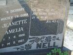 NELL Jeanette Amelia 1908-1987