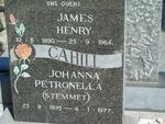 CAHILL James Henry 1890-1964 & Johanna Petronella STEMMET 1895-1977