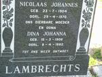 LAMBRECHTS Nicolaas Johannes 1904-1970 & Dina Johanna 1906-1982