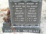 JANTJIES Martin John 1948-1993 :: NICOLAAI Phyllis Eveline 1925-1998