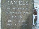 DANIELS Maria 1887-1972