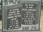ZYL Adrian Pieter, van  1916-1987 & Elsie Carolina 1919-2005