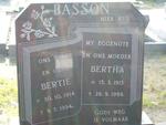 BASSON Bertie 1914-1994 & Bertha 1915-1986