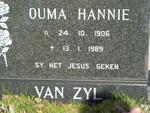 ZYL Hannie, van 1906-1989