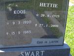 SWART Koos 1920-1985 & Hettie 1925-2000