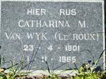 WYK Catharina, van nee LE ROUX 1901-1965