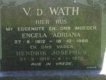 WATH Hendrik Josephus, v.d. 1915-1979 & Engela Adriana 1912-1966