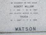 WATSON Robert William 1910-1967 & Truida 1914-1996