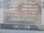 OLIVIER Petrus Jacobus 1899-1958 & Adriana P.S. BREYTENBACH 1900-1973
