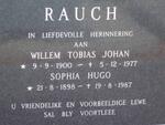 RAUCH Willem Tobias Johan 1900-1977 & Sophia Hugo 1898-1987