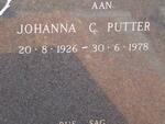 PUTTER Johanna C. 1926-1978