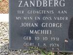 ZANDBERG Johan George Machiel 1931-1978