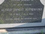 RUTHERFORD Alfred Ernest 1873-1962