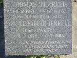 TERRELL Thomas 1871-1943 & Jame Elizabeth PALEY 1872-1953