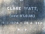 WATT Clare nee O'LOAN 1874-1952