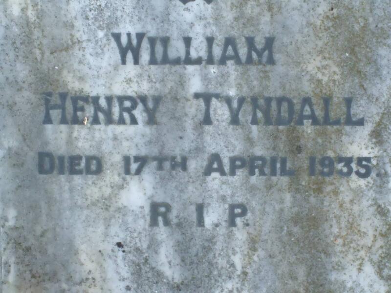 TYNDALL William Henry -1935