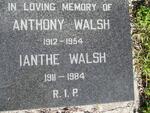 WALSH Anthony 1912-1954 :: WALSH Ianthe 1911-1984