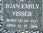 VISSER Joan Emily 1927-2006