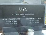 UYS Dirk Cornelius 1899-1972 & Olivia McKENZIE 1909-1990