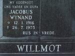 WILLMOT Jacobus Wynand 1916-1975
