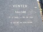 VENTER Salome 1920-1996