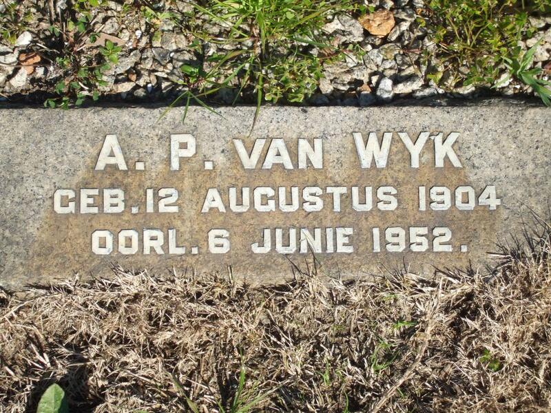 WYK A.P., van 1904-1952