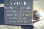 RYDER George -1978 & Elizabeth -1978