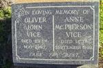 VICE Oliver John -1967 & Anne McPHERSON -1959