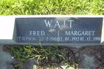 WAIT Fred 1906-1981 & Margaret 1912-1998